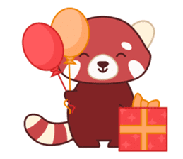Red Panda Set 2 - English Language sticker #1689319