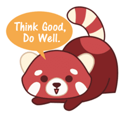 Red Panda Set 2 - English Language sticker #1689323