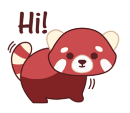 Red Panda Set 2 - English Language sticker #1689325