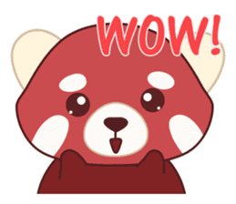 Red Panda Set 2 - English Language sticker #1689331