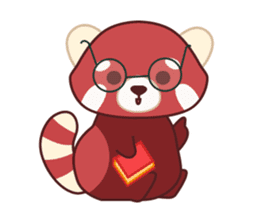 Red Panda Set 2 - English Language sticker #1689339