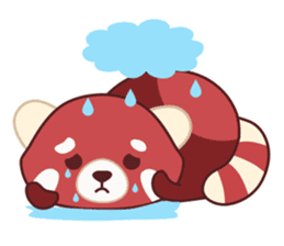 Red Panda Set 2 - English Language sticker #1689343