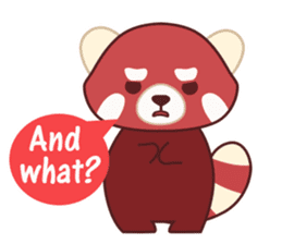 Red Panda Set 2 - English Language sticker #1689347
