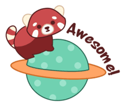 Red Panda Set 2 - English Language sticker #1689348
