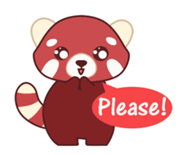 Red Panda Set 2 - English Language sticker #1689349