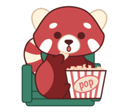 Red Panda Set 2 - English Language sticker #1689350