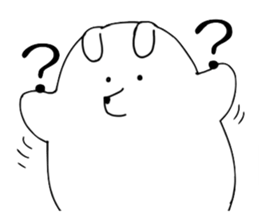 White dog sticker #1689395