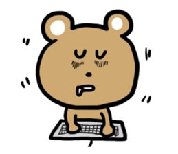 Bear of the overwork sticker #1689475