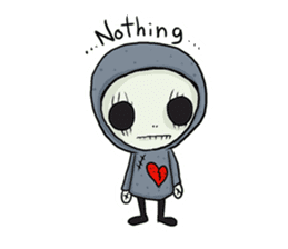 SkullGnome the Cute Grim Reaper sticker #1689565