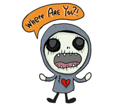 SkullGnome the Cute Grim Reaper sticker #1689583