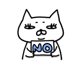 Mr. impudent cat sticker #1689650