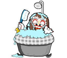 Balinese witch Randa sticker #1690601