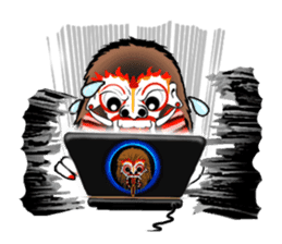 Balinese witch Randa sticker #1690608