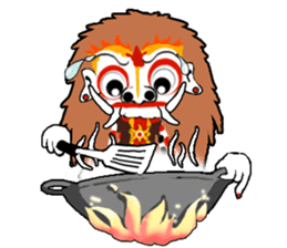 Balinese witch Randa sticker #1690610