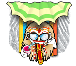 Balinese witch Randa sticker #1690611