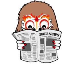 Balinese witch Randa sticker #1690612