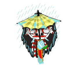 Balinese witch Randa sticker #1690615