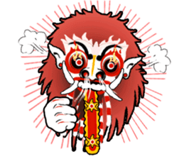 Balinese witch Randa sticker #1690617