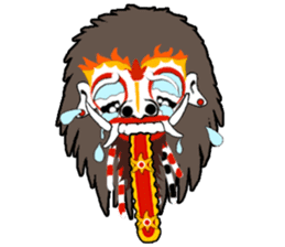 Balinese witch Randa sticker #1690618