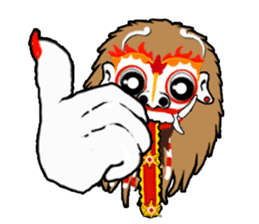 Balinese witch Randa sticker #1690619