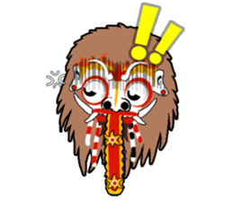 Balinese witch Randa sticker #1690623