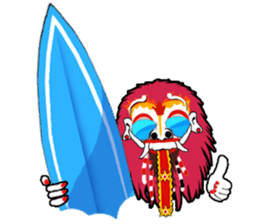 Balinese witch Randa sticker #1690624