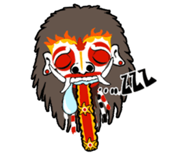 Balinese witch Randa sticker #1690625