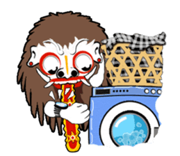 Balinese witch Randa sticker #1690628