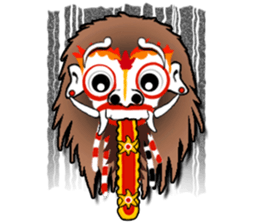 Balinese witch Randa sticker #1690630