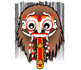 Balinese witch Randa sticker #1690630