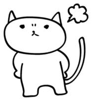 LAZY HOMEMAKER CAT sticker #1690941