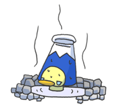 Kawaii Mountain sticker #1691280