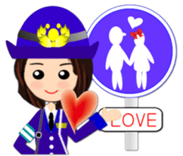 Road sign sticker( Feeling of the girl) sticker #1691553