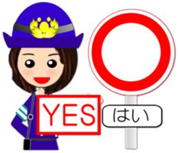 Road sign sticker( Feeling of the girl) sticker #1691561