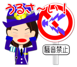 Road sign sticker( Feeling of the girl) sticker #1691579