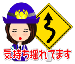 Road sign sticker( Feeling of the girl) sticker #1691583