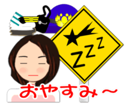Road sign sticker( Feeling of the girl) sticker #1691591