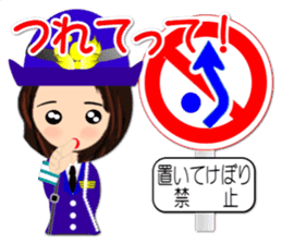 Road sign sticker( Feeling of the girl) sticker #1691592