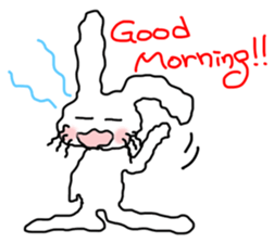 Rabbits to be lazy sticker #1692193