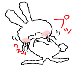 Rabbits to be lazy sticker #1692224