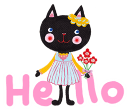 Bruno-Dolls Cheerful Cats Sticker sticker #1692273