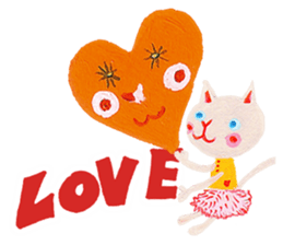 Bruno-Dolls Cheerful Cats Sticker sticker #1692280