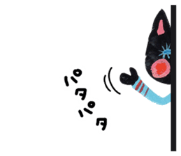 Bruno-Dolls Cheerful Cats Sticker sticker #1692286
