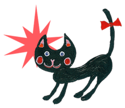 Bruno-Dolls Cheerful Cats Sticker sticker #1692292