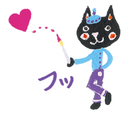 Bruno-Dolls Cheerful Cats Sticker sticker #1692293