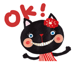 Bruno-Dolls Cheerful Cats Sticker sticker #1692301