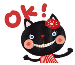 Bruno-Dolls Cheerful Cats Sticker sticker #1692301