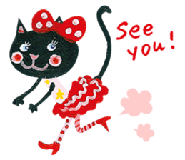 Bruno-Dolls Cheerful Cats Sticker sticker #1692311