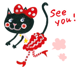 Bruno-Dolls Cheerful Cats Sticker sticker #1692311