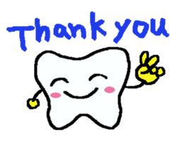 Stamp of the teeth sticker #1692433